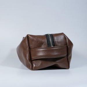 Prémiová toaletní taška L - hnědá (B - grade)