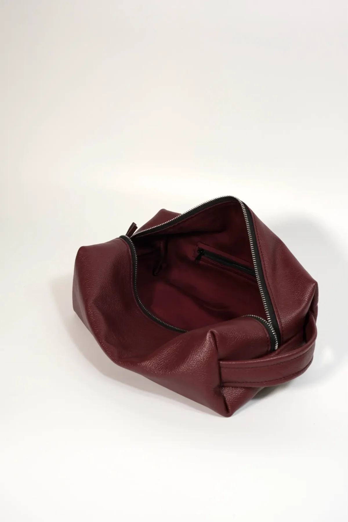 Prémiový saunový set ve vínové barvě - černé šití - ultimátní relax