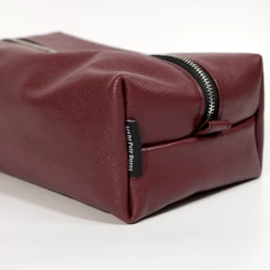 Prémiový saunový set ve vínové barvě - černé šití - ultimátní relax