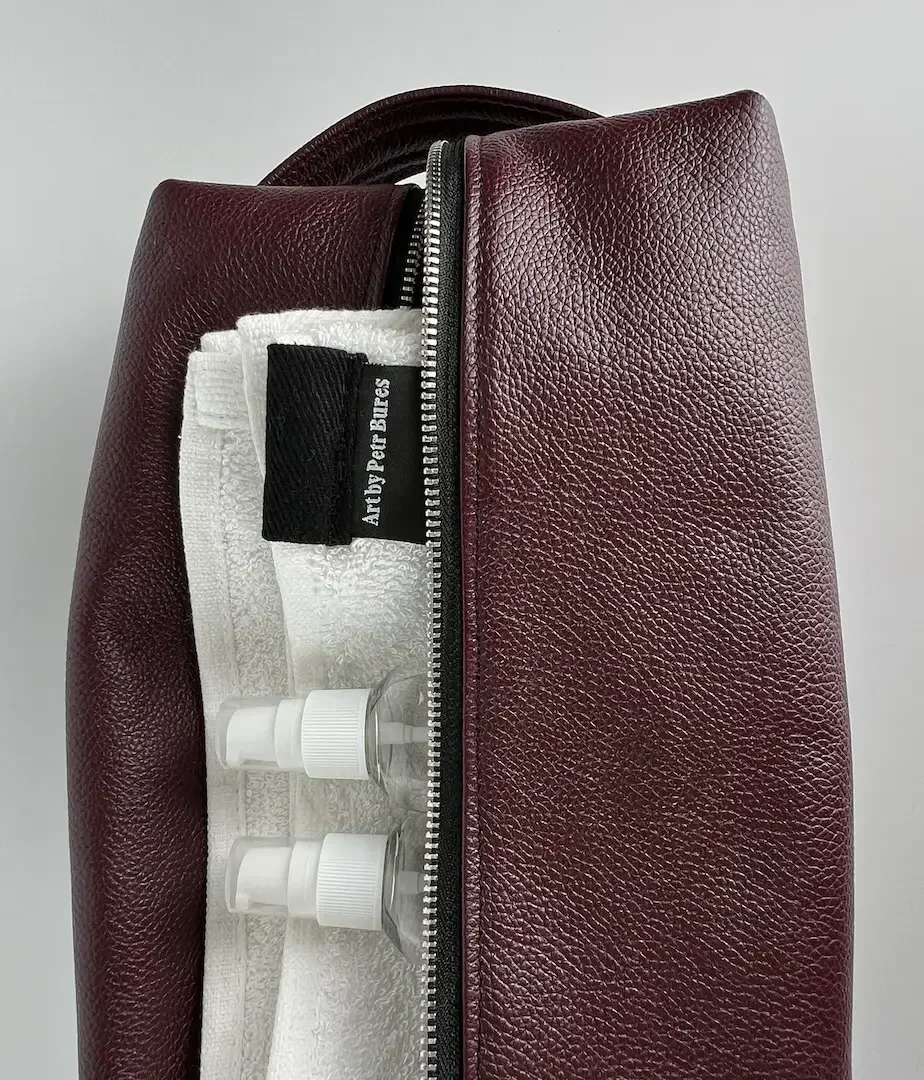 Prémiový saunový set ve vínové barvě - ultimátní relax