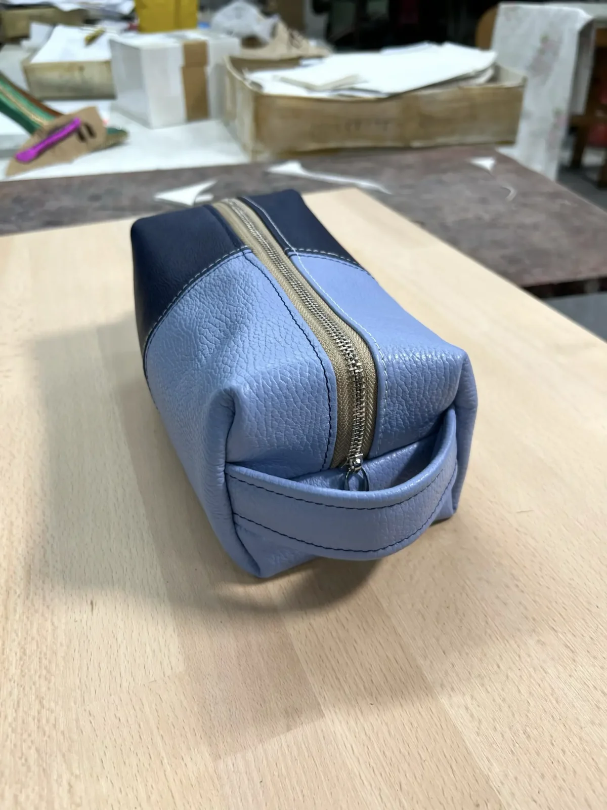 Toaletní taška M premium - kožená